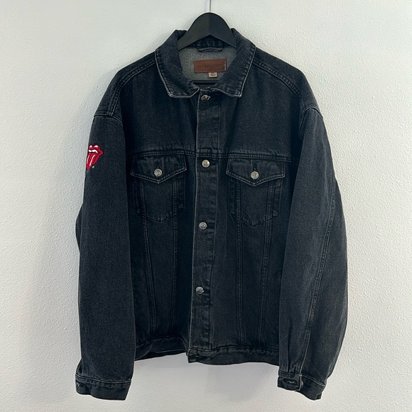Rolling Stones embroidered jean jacket - Picture 2 of 5